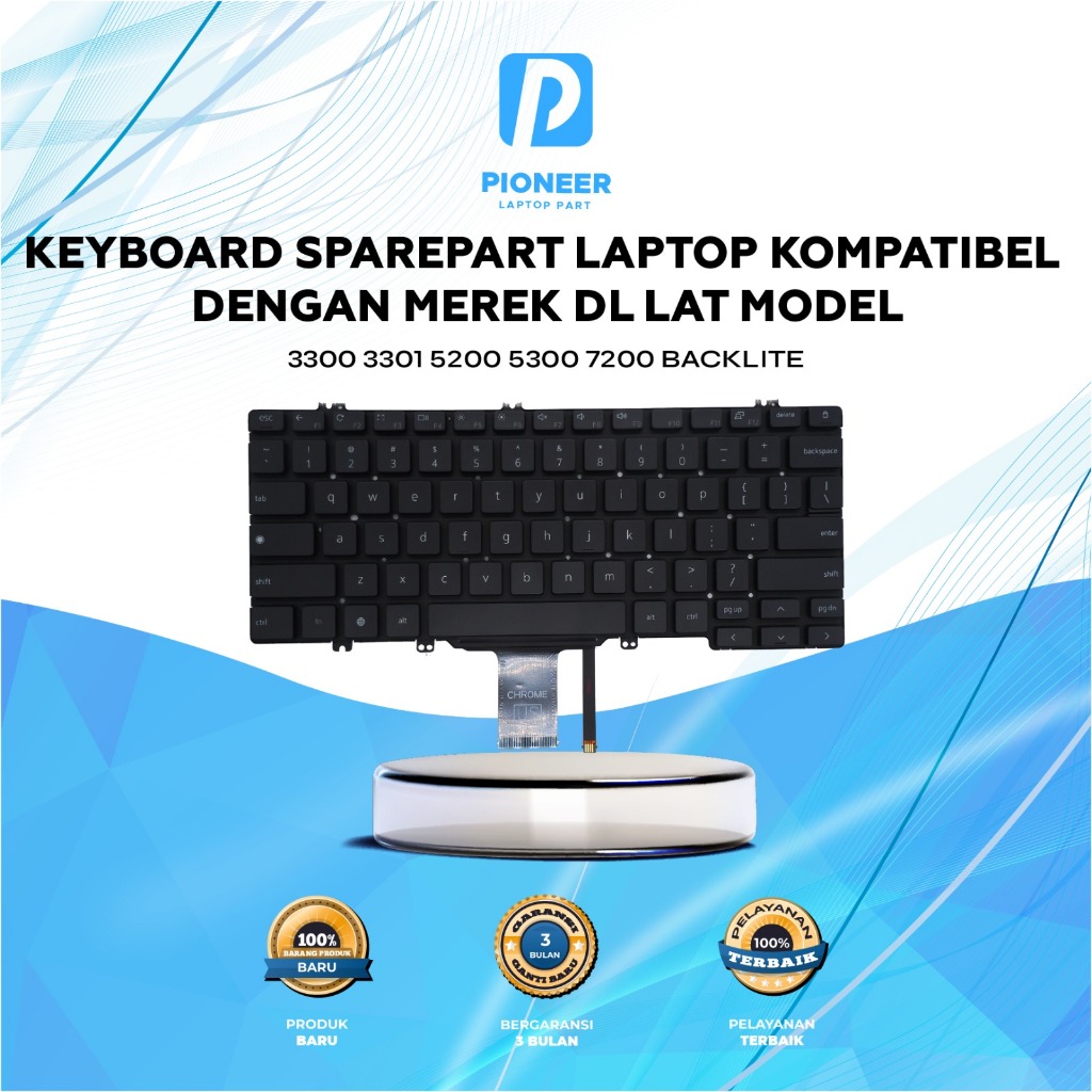 Keyboard Dell Latitude 3300 3301 5200 7200 5300 Backlite