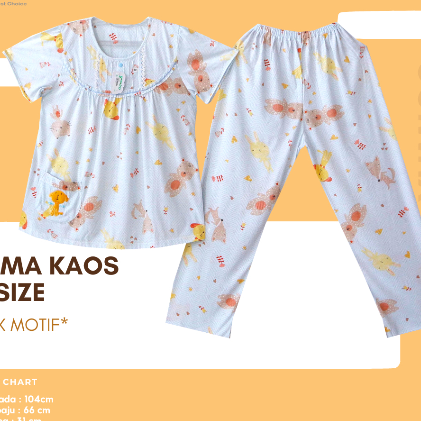 BAJU TIDUR CELANA PANJANG PREMIUM YUMICO BENVICA