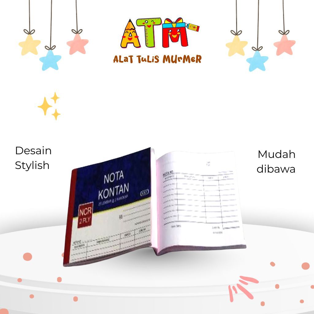 Nota/Nota Kontan/Kiky Nota Kontan Landscape 2ply Kecil