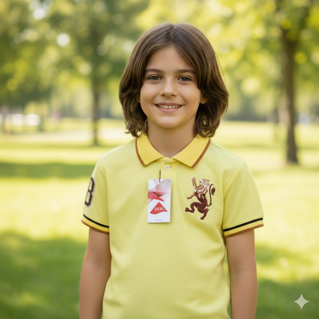 (anak usia 2-10th unisex)kaos anak kaos polo giordano lion 3D premium quality baju anak kaos polo an