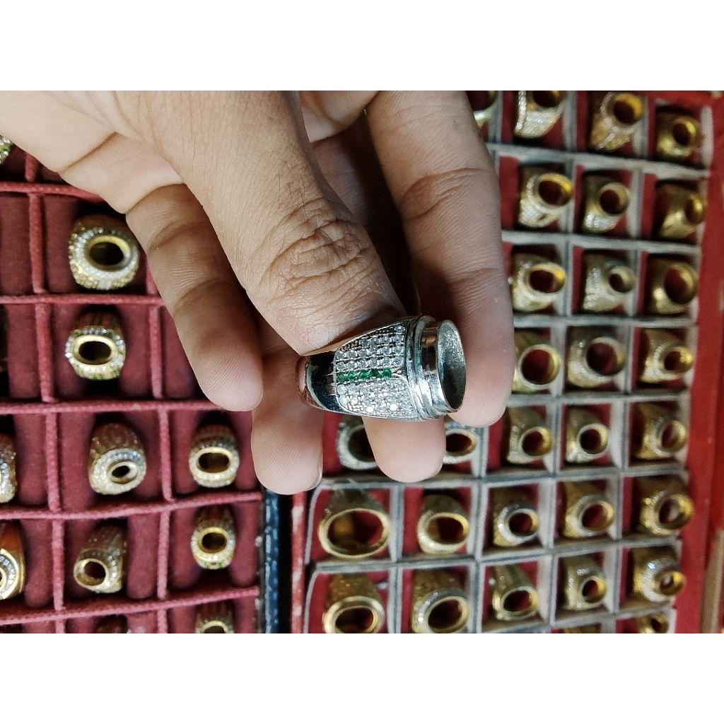 RING CINCIN BATU AKIK/MULIA BAHAN KUNINGAN SARI SUPER PREMIUM