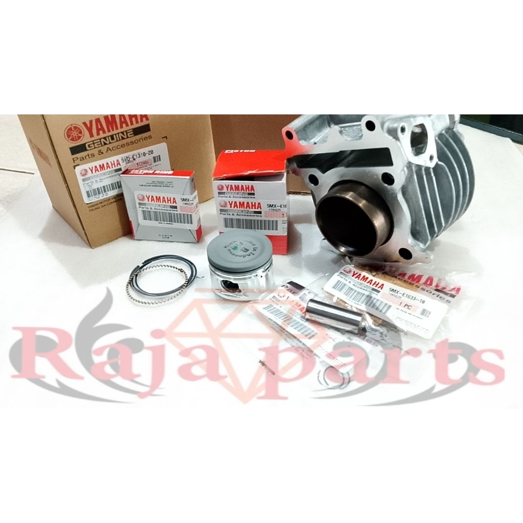SILINDER BLOK SEHER PISTON RING SET YAMAHA NOUVO MIO SPORTY MIO SMILE MIO SOUL FINO CARBU ORIGINAL