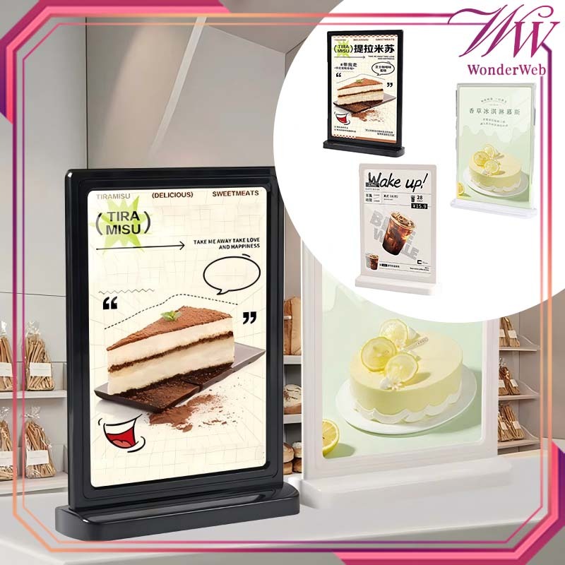 Stand Menu Berdiri A5 Standing Menu Display Tempat Menu Berdiri Stand Menu Meja Untuk Cafe Atau Ruma