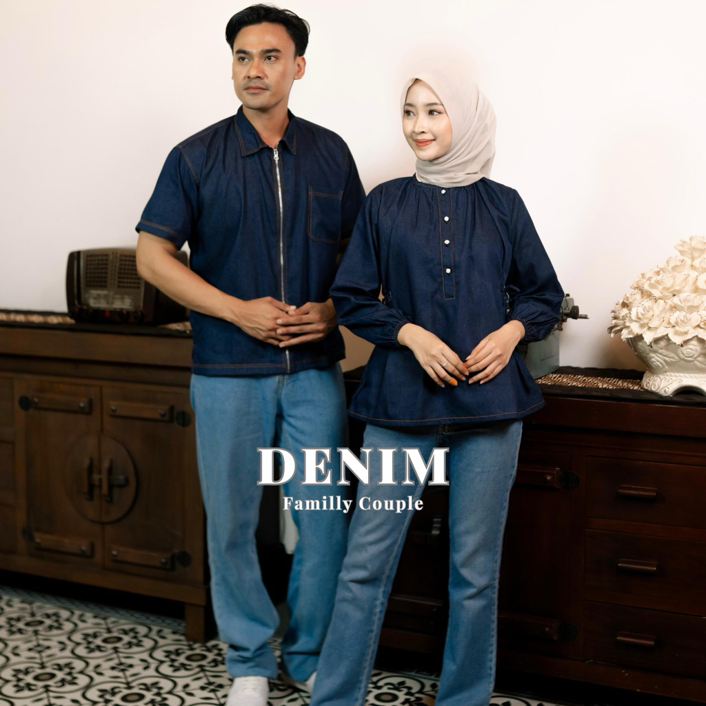 Naliza - Denim Family Couple | Baju Jeans Couple | Baju Sarimbit