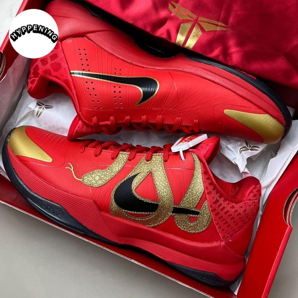 SEPATU BASKET NIKE KOBE 5 PROTRO YEAR OF THE MAMBA UNIVERSITY RED GOLD HF5182-600 100% ORIGINAL