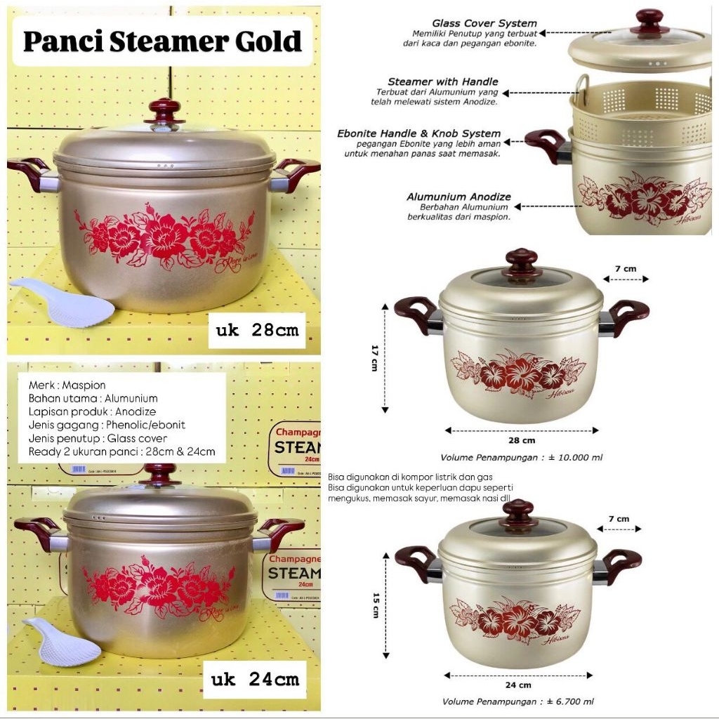PANCI STEAMER MASPION GOLD