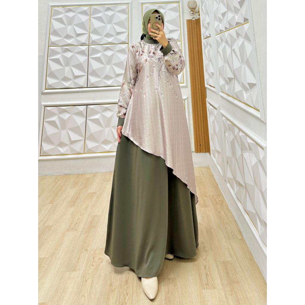 gamis two tone