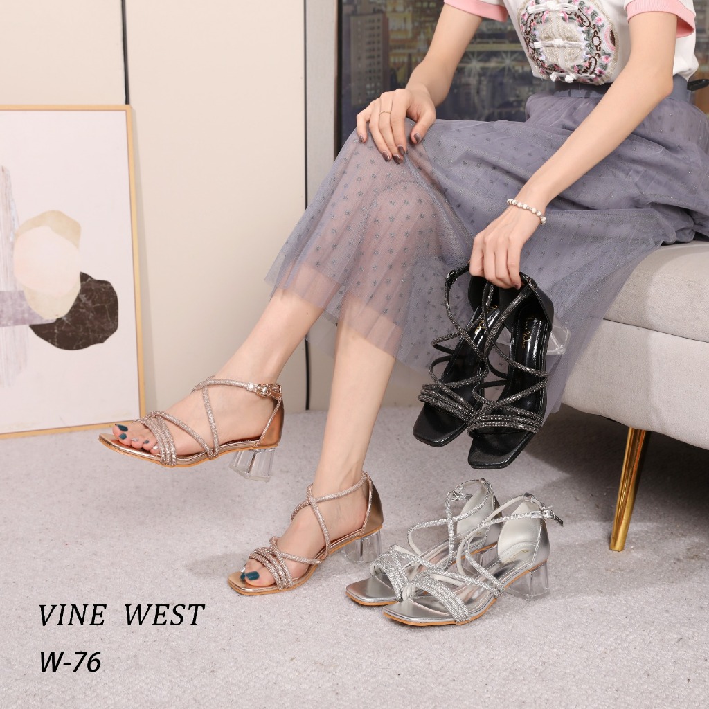 W-76 HEELS DIAMOND HAK KACA KEKINIAN IMPORT