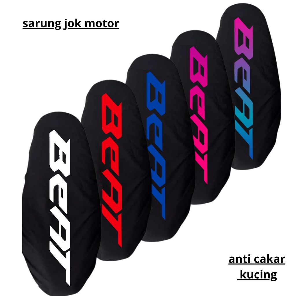 sarung jok/cover jok motor beat,sarung jok variasi motor beat,sarung jok anti cakar kucing