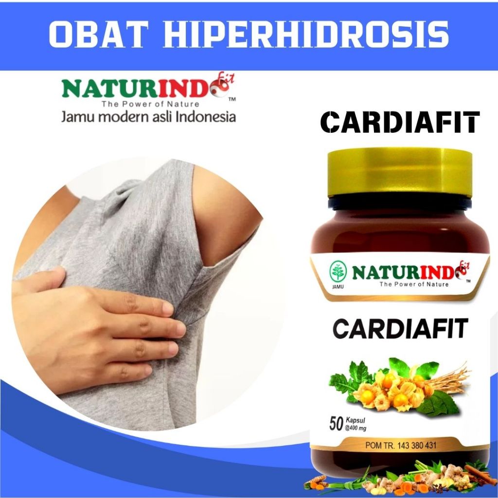 Cardiafit Obat Bau Badan Bau Ketiak Permanen Keringat Berlebih Hiperhidrosis Tangan Kaki Wajah Berke