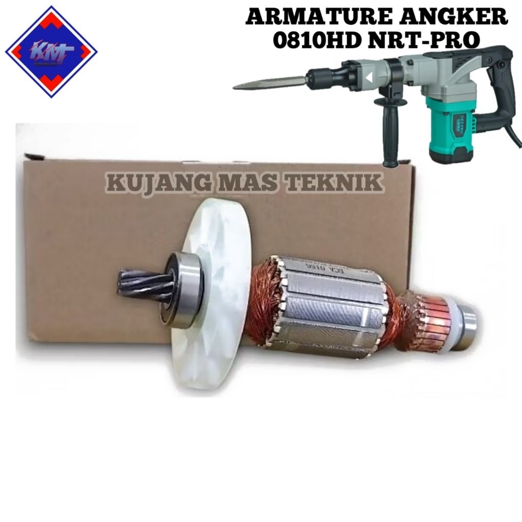 ARMATURE ANGKER 0810HD FOR MESIN JACK HAMMER NRT-PRO 0810HD ROTOR 0810HD MESIN JACK HAMMER NRT-PRO