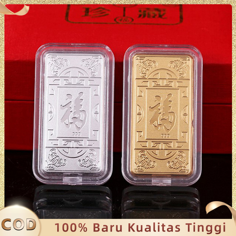 Lucky Cat Koin Keberuntungan Penarik Rezeki Hadiah Keberuntungan Koleksi Amulet Jimat Kekayaan Souve