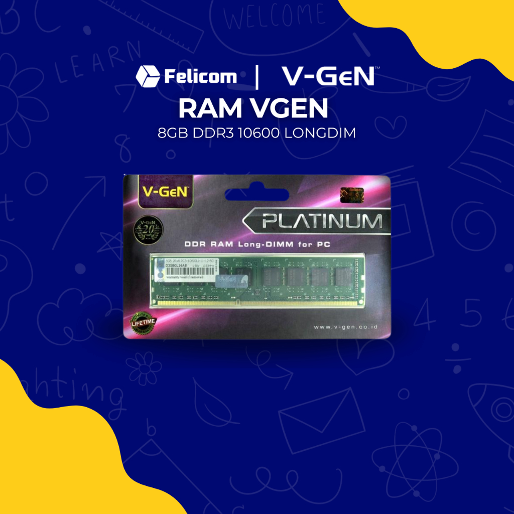 RAM Vgen 8GB DDR3 10600 Longdimm