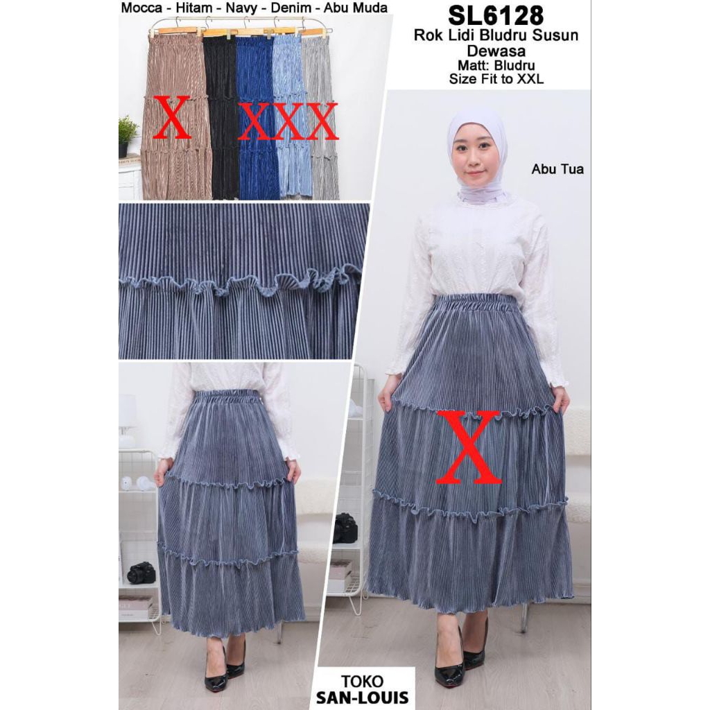 Rok Bludru Terbaru Rok Bludru Kekinian Rok Bludru Cantik Terbaru