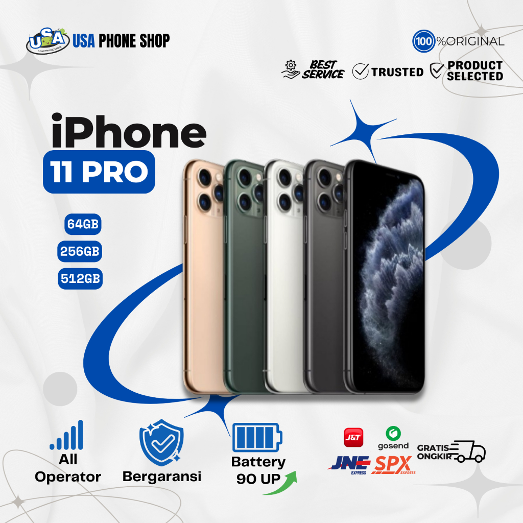 iPhone 11 Pro ex IBox Garansi Original iPhone Fullset All Operator 64GB 256GB 512GB