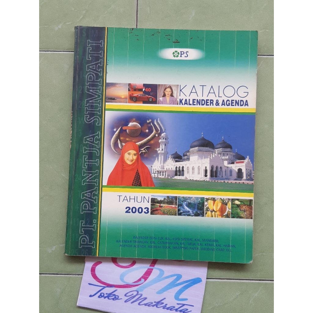 majalah katalog kalender pt. pantja simpati tahun 2003