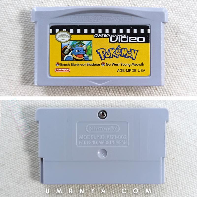 Kaset Gameboy Video Original Video Pokemon GBA Advance Beach Blue
