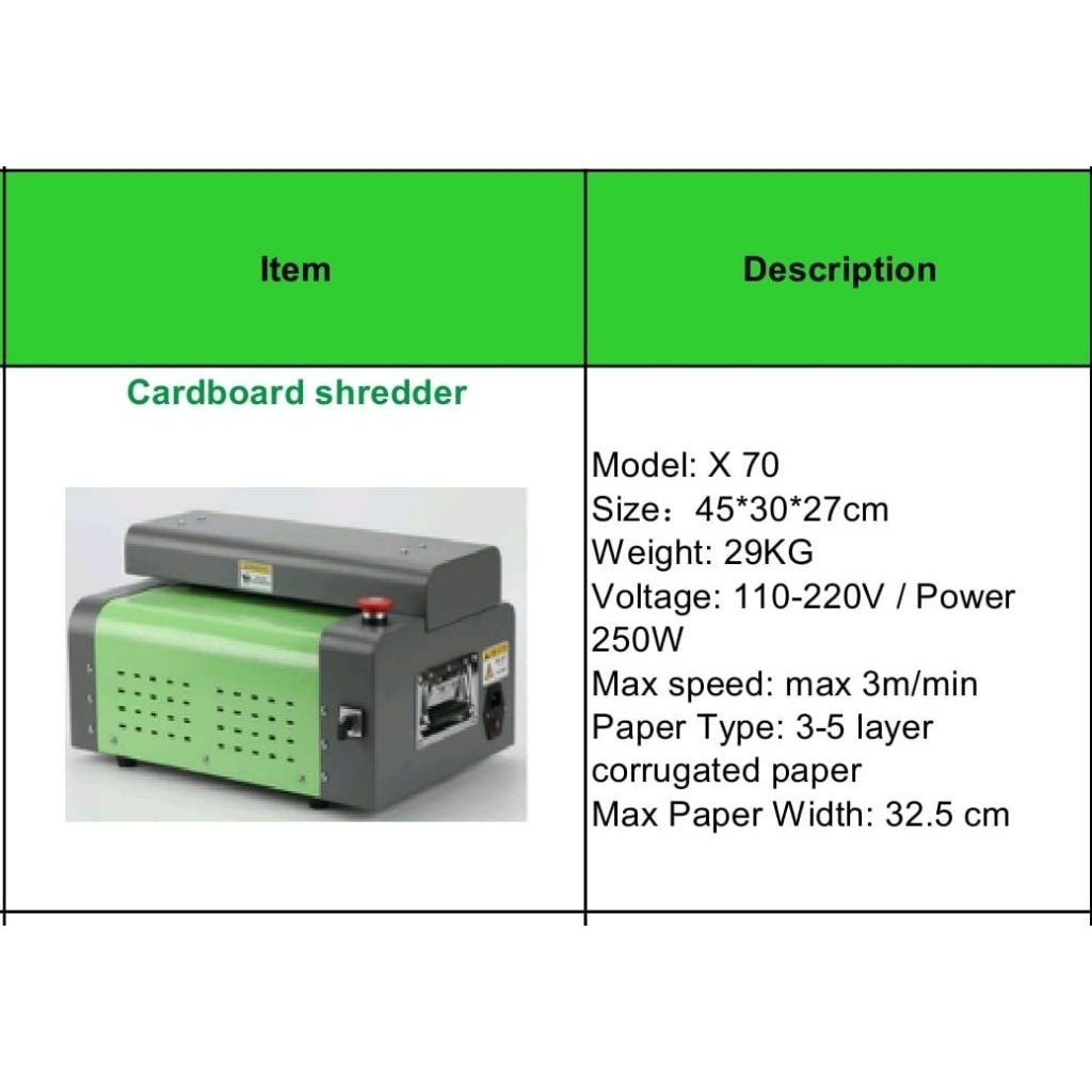cardboard Shredder, mesin penghancur kertas