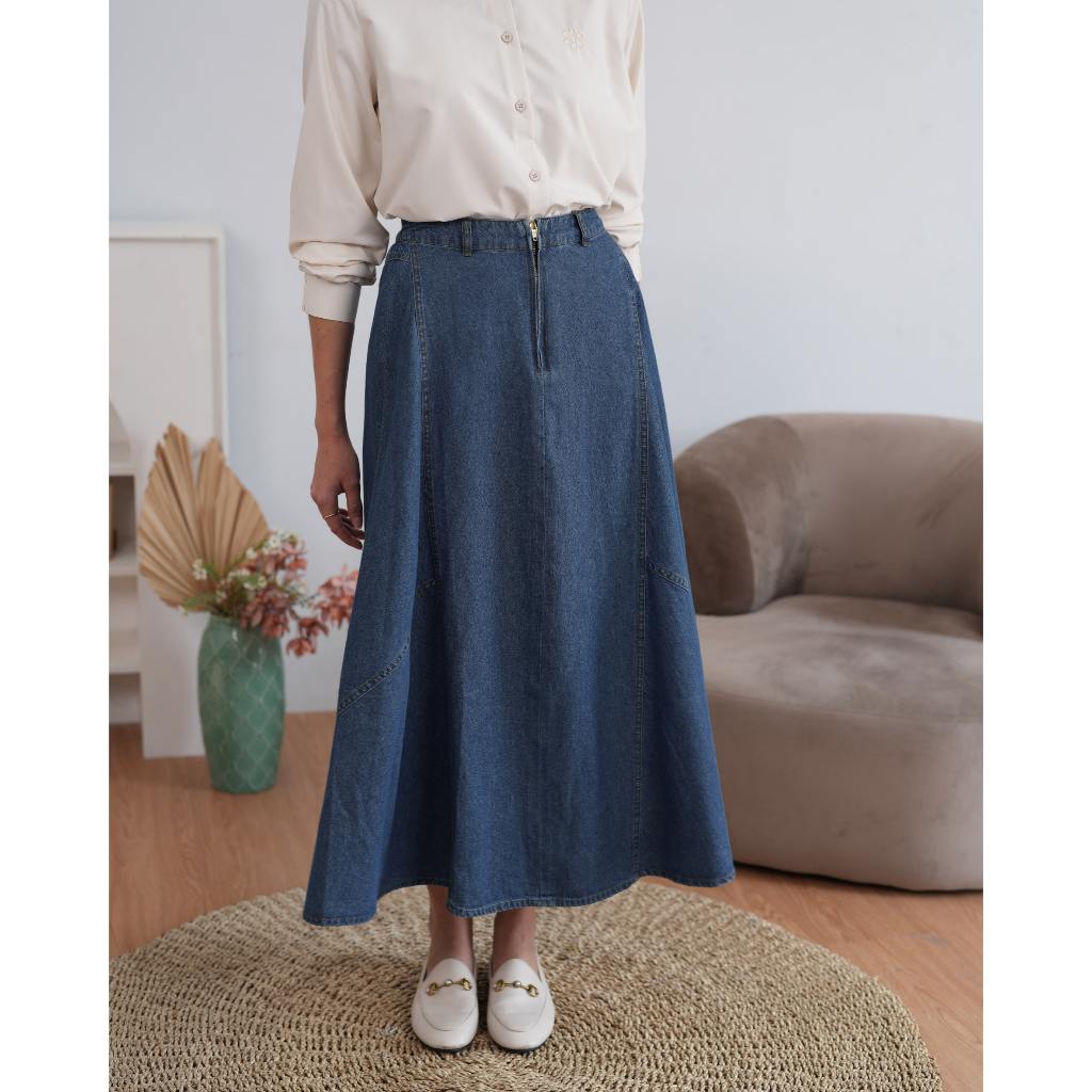 Heaven Lights - Emma Denim Skirt - Rok Denim Jeans Wanita