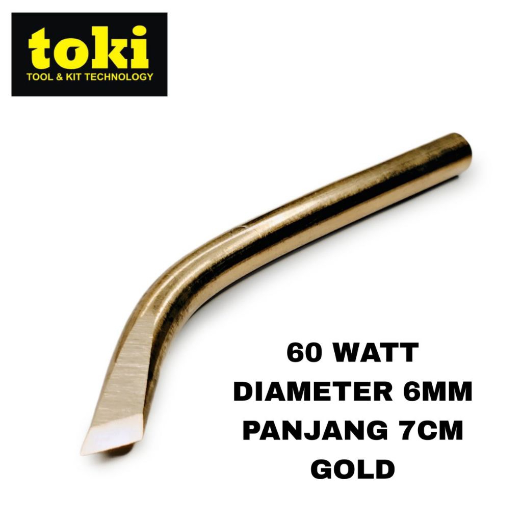 Mata solder toki gold pisau bengkok 60watt