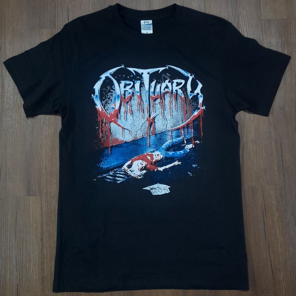 T-Shirt OBITUARY slowly we rot /kaos band/kaos musik/bootleg