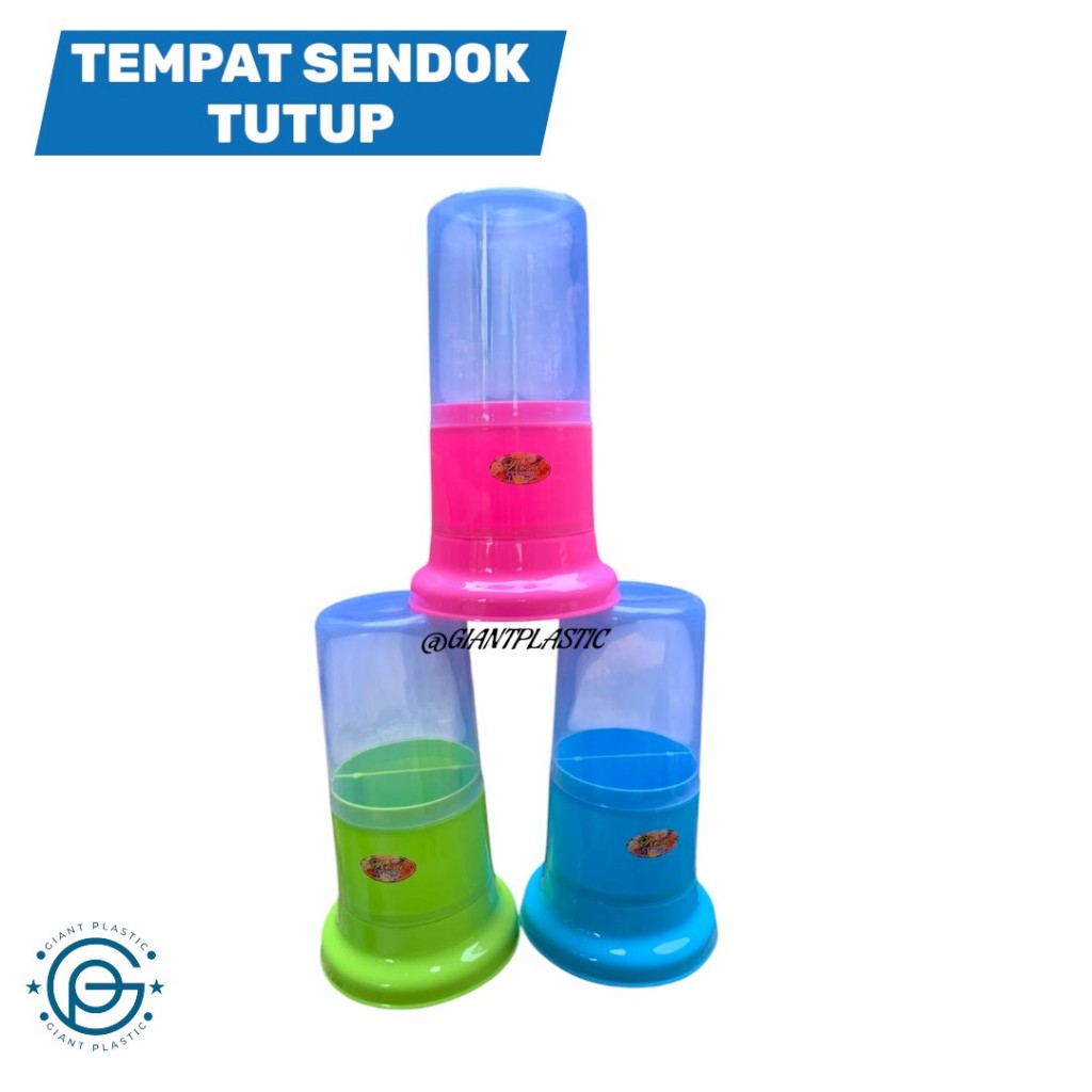 Tempat Sendok Garpu- Tempat sendok garpu dengan tutup estetik