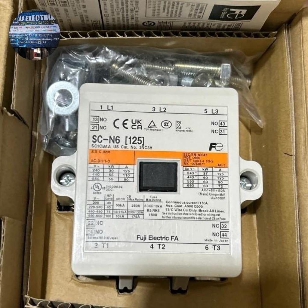 KONTAKTOR FUJI SC-N6 110VAC SCN6 110V AC/DC sc n6 110V ORIGINAL
