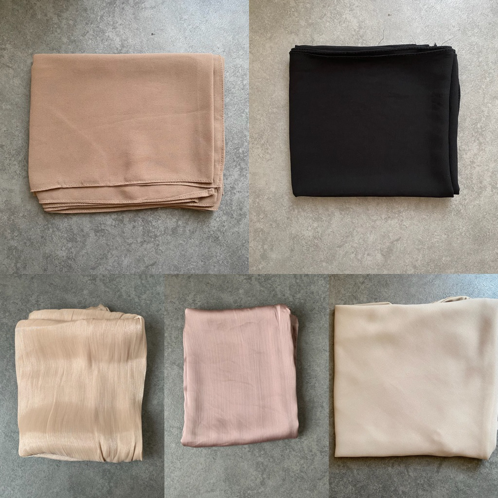 Pashmina ceruty shimmer inner hijab preloved