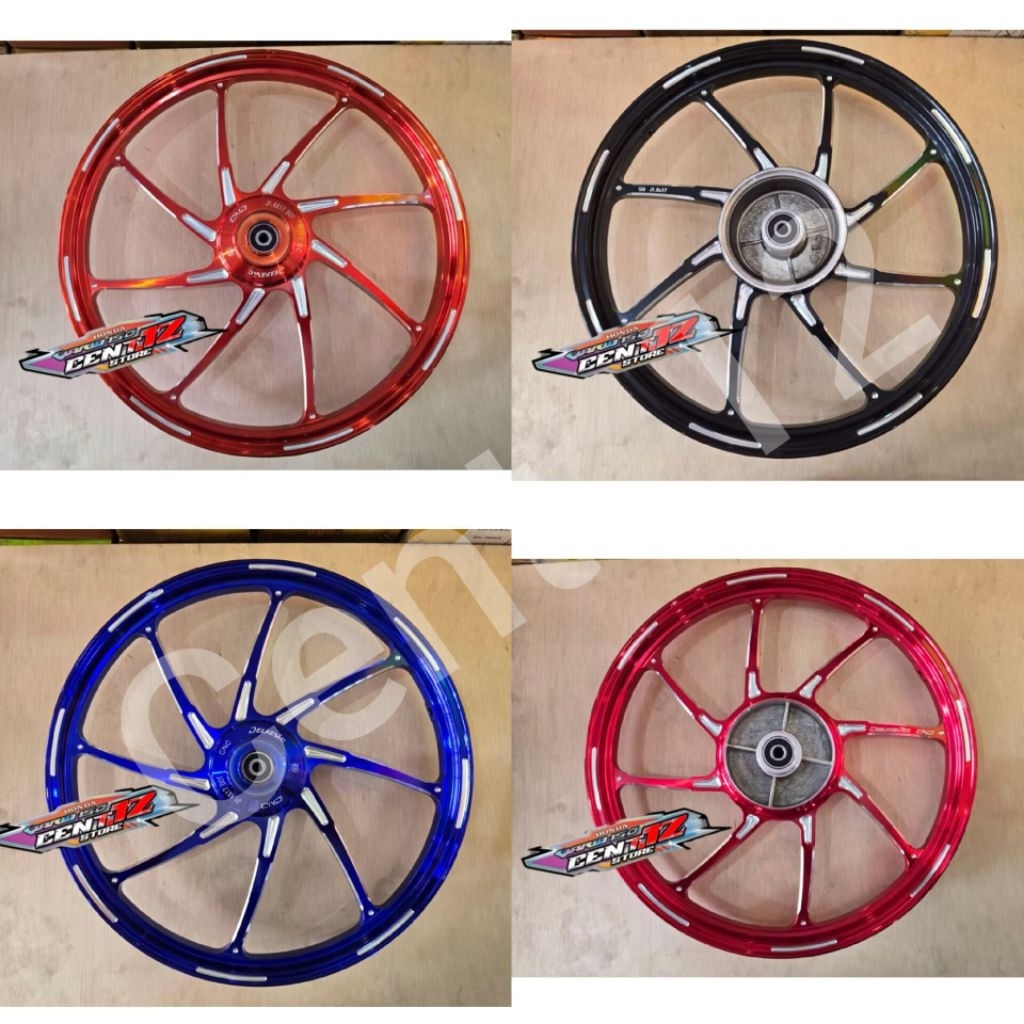 terbaru velg velak m8 delkevic dnd new series cnc palang 8 mx old jupiter z uk140/160 fizr 140/160 m