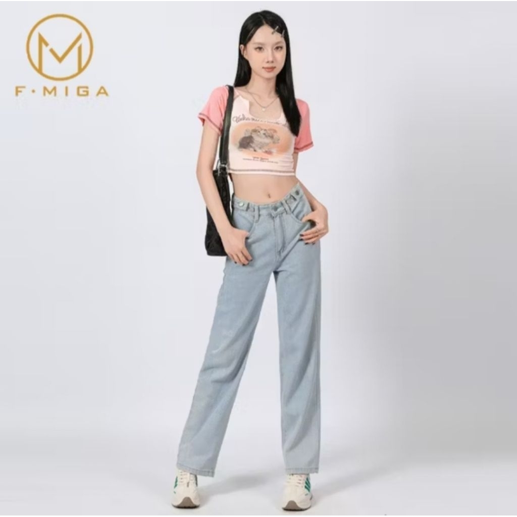 F-MIGA Loose jeans C2 masih new