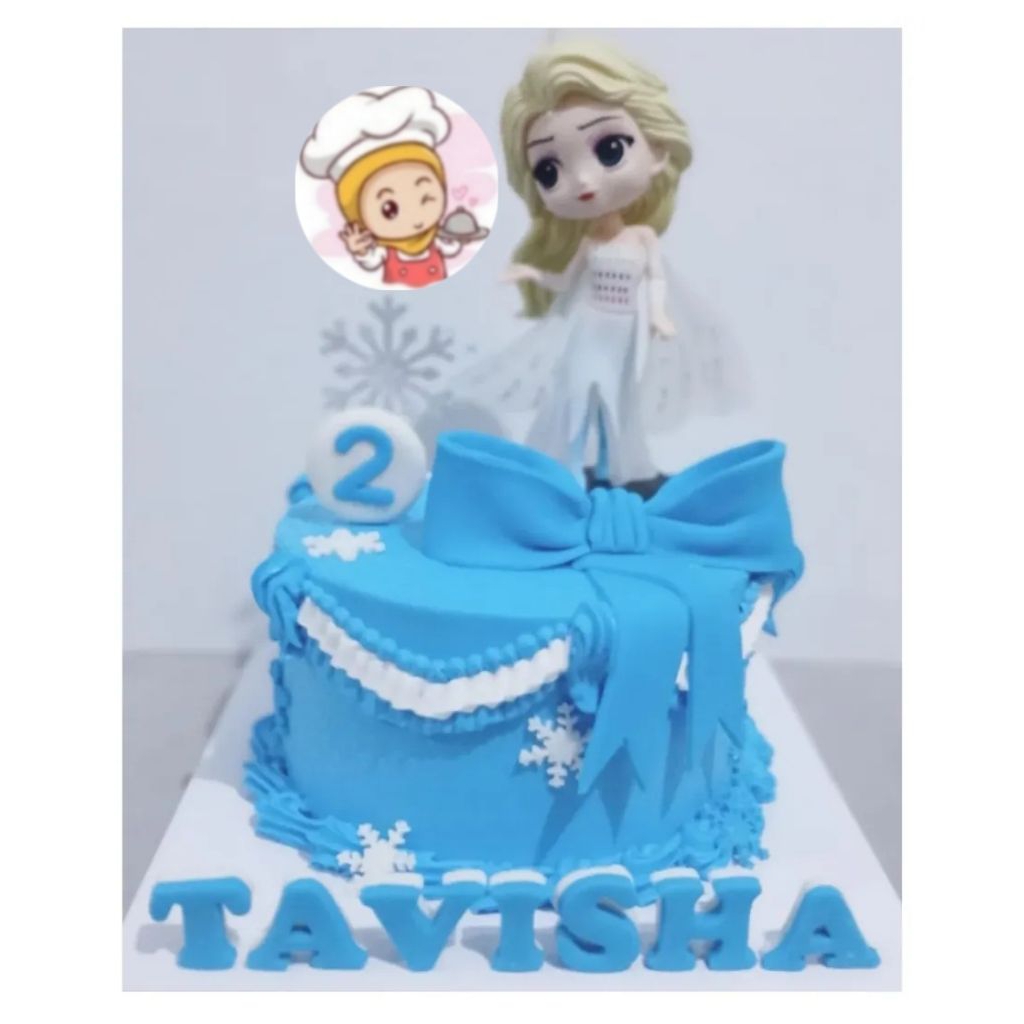 Kue ulang tahun Elsa frozen / Elsa Frozen custom cake / Kue ultah anak perempuan