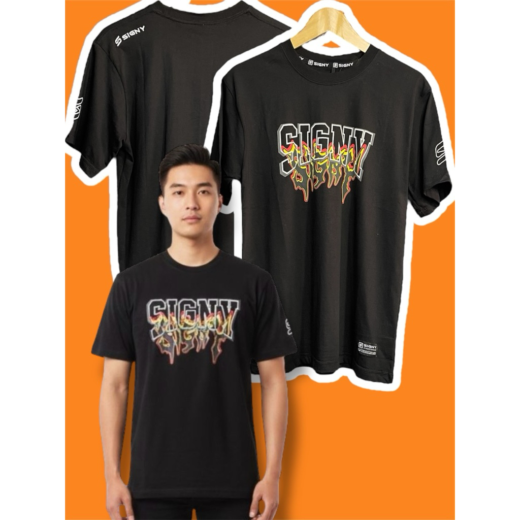 T-shirt baju kaos SIGNY Original brand 012 premium outfit (FREE STIKER)