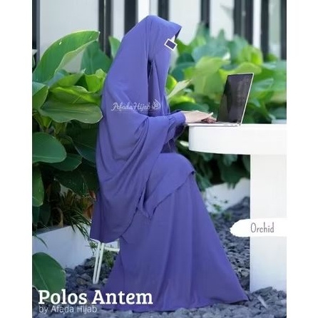 Afada Hijab - Polos Antem Gamis syari Gamis umroh haji gamis polos Gamis Set Hijab Khimar Syari Hija