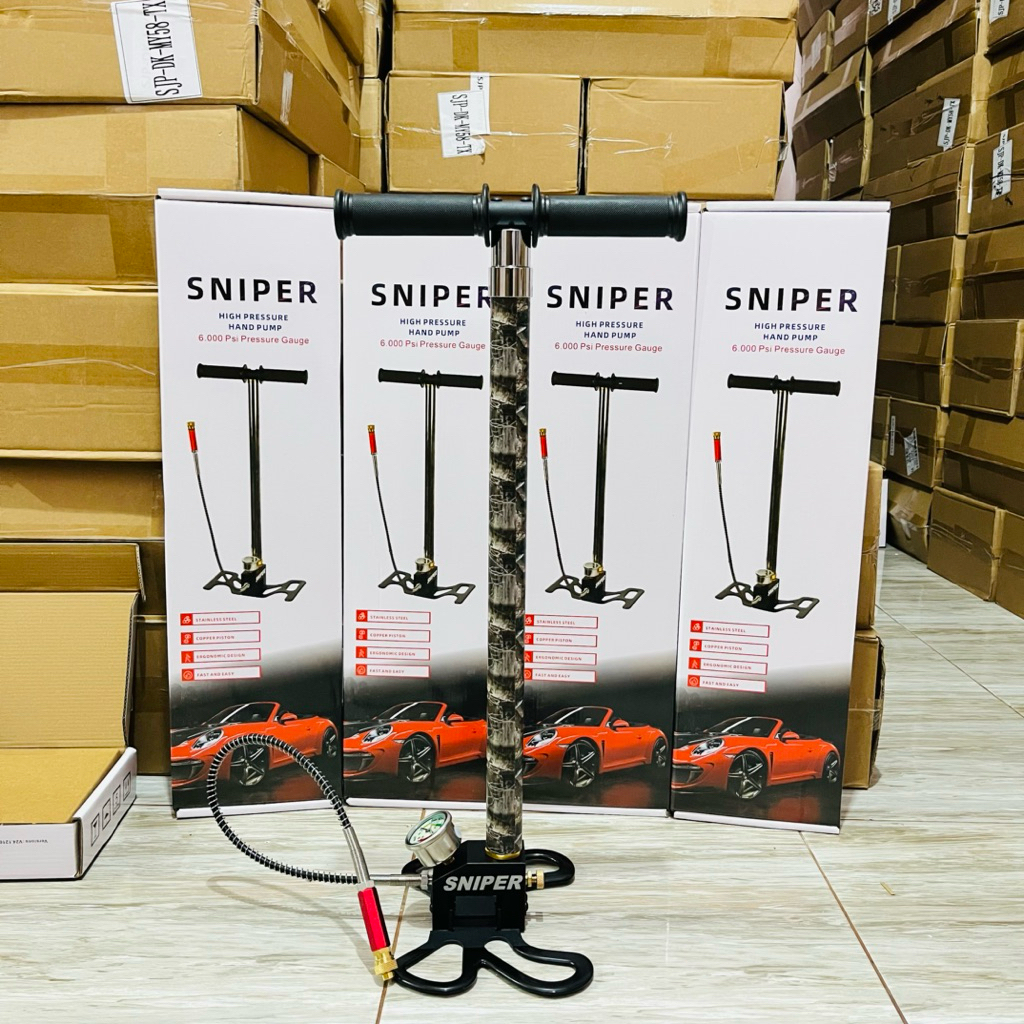 pompa pcp 4 stage 6000 psi sniper CAMO,pompa pcp 6000 psi sniper original import100%