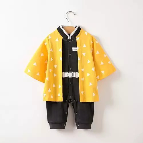 Baju Jumper bayi laki laki lucu Newborn 0 sampai 2 tahun motif karakter Zenitsu model anime demon sl