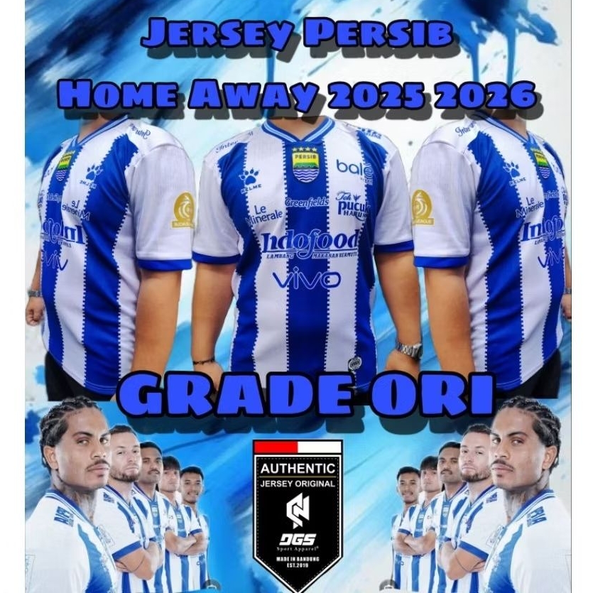 Jersey Persib Home Away GradeOri 2025 2026