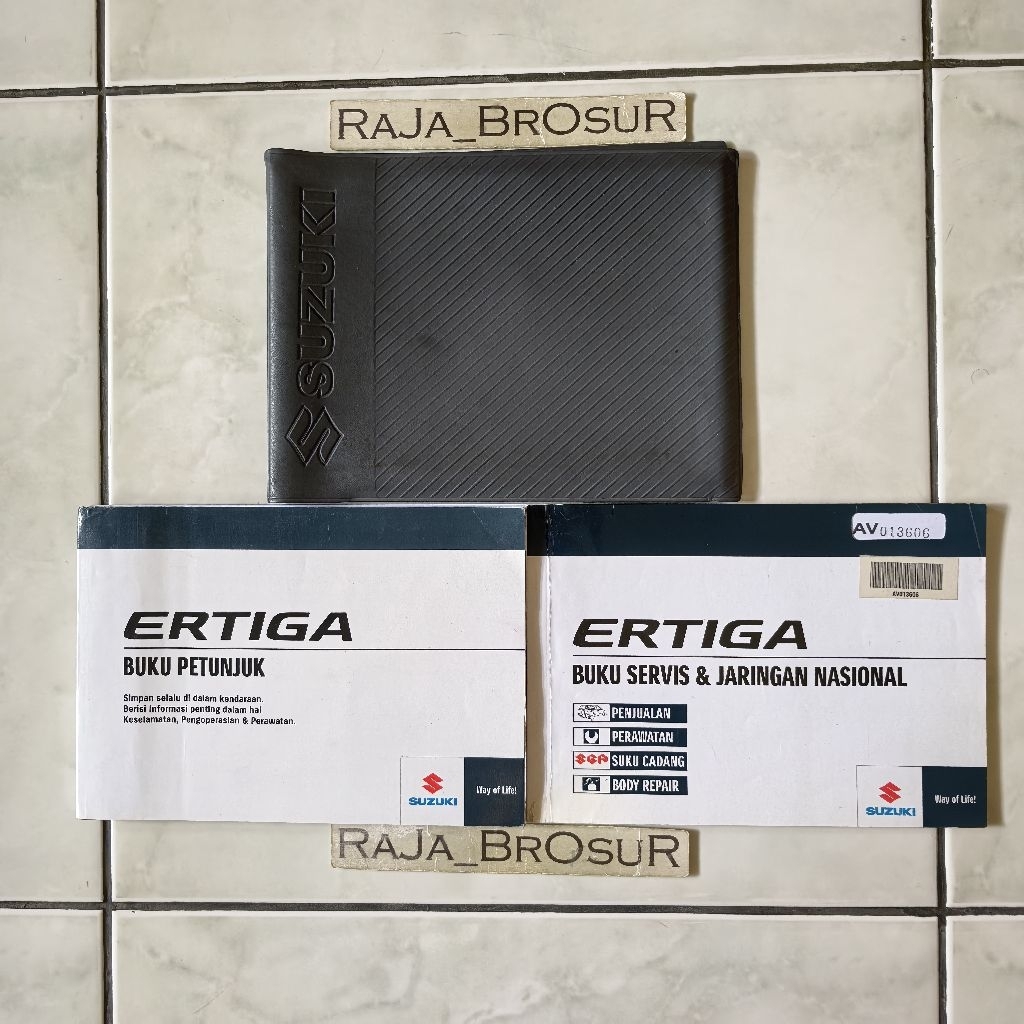 Buku petunjuk Buku Servis Manual book Suzuki Ertiga 2012-2016 Free tas ORI Original 1 Set