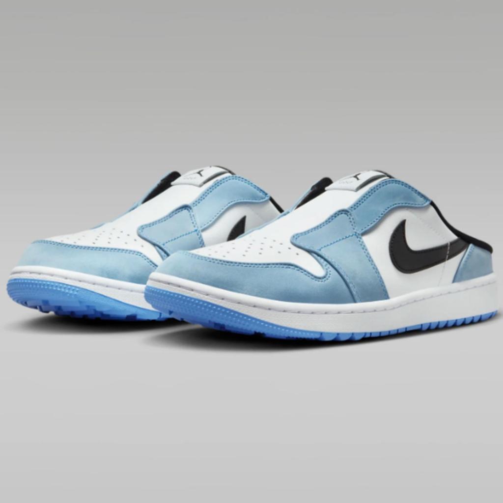 SEPATU GOLF AIR JORDAN 1 LOW GOLF MULE UNIVERSITY BLUE FJ1214-400