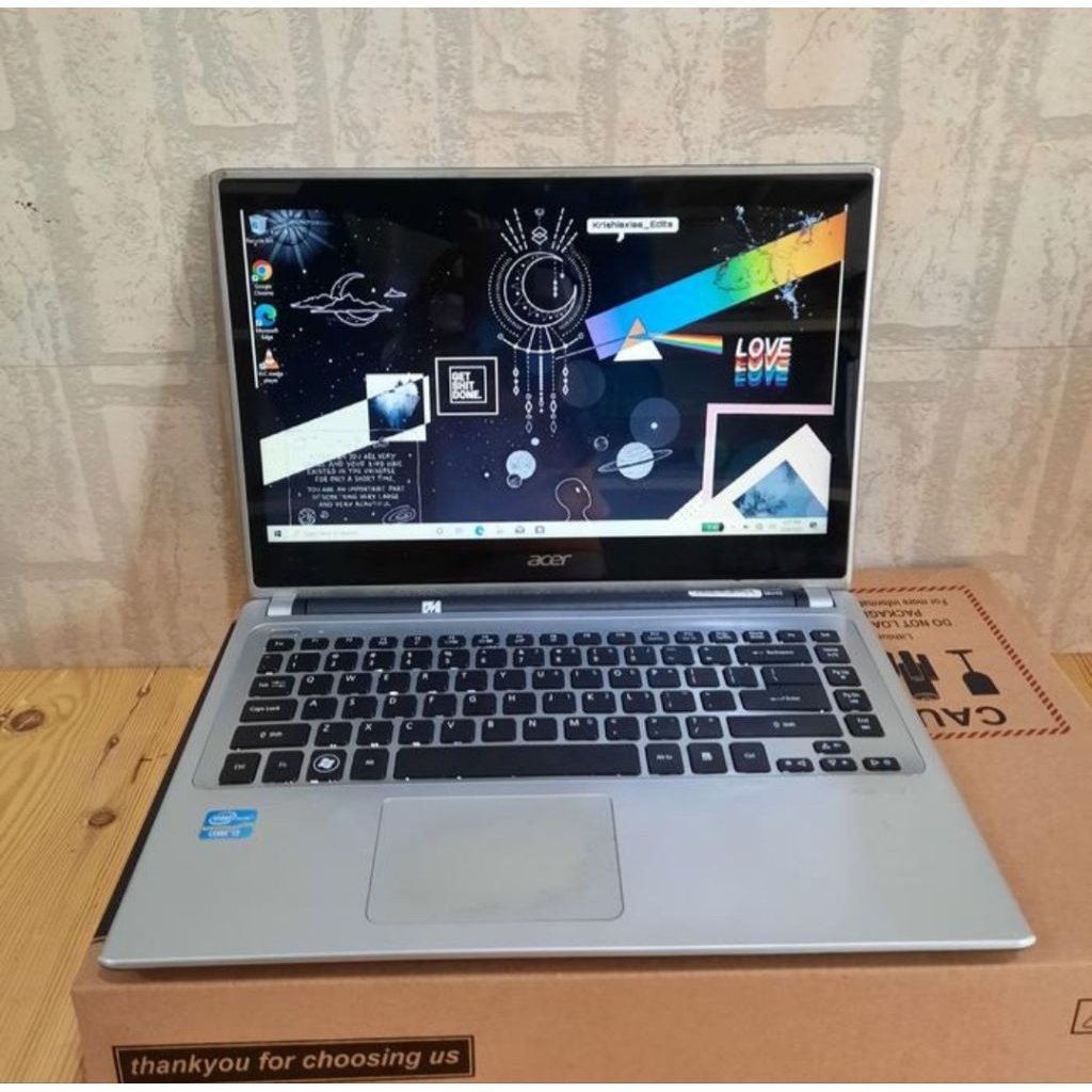 Laptop Acer Aspire V5-471P, Core i3-3227U, Ram4Gb/Hdd1TB, #Touchscreen