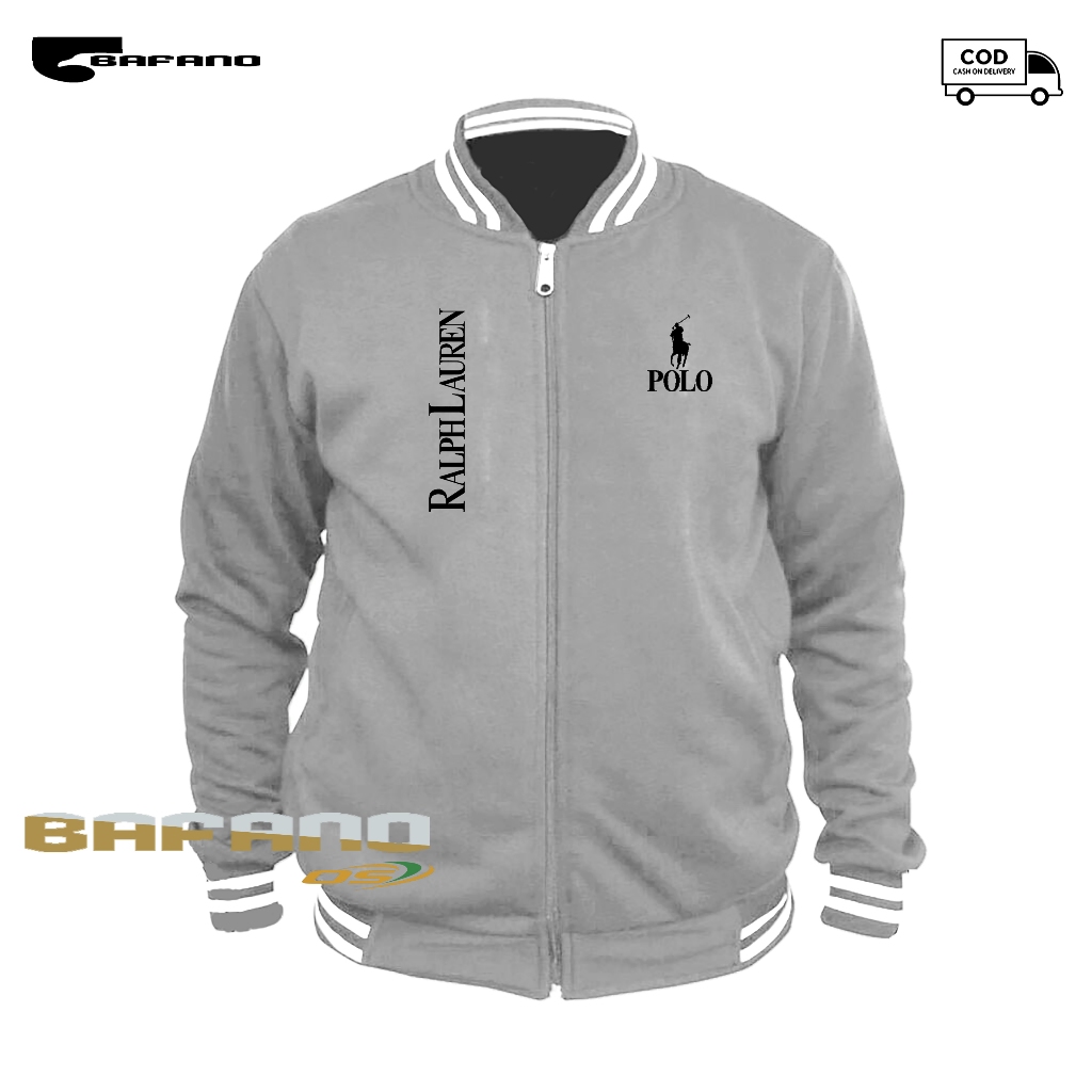 COD jaket varsity Polo KD Kirka text Hitam jaket casual formal musim dingin keren katun lembut nyama