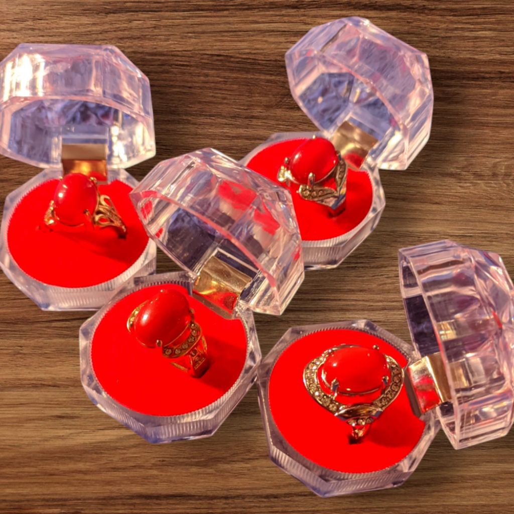 Cincin Wanita Batu Marjan Obi Ring Xuping plus Kotak