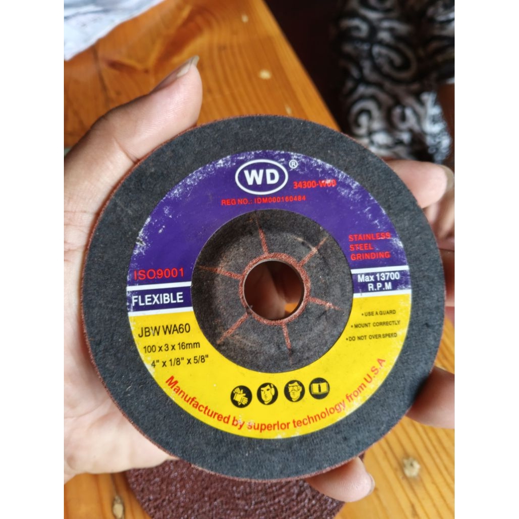 Batu gerinda WD FLEXIBLE poles stenlis flexible grinding
