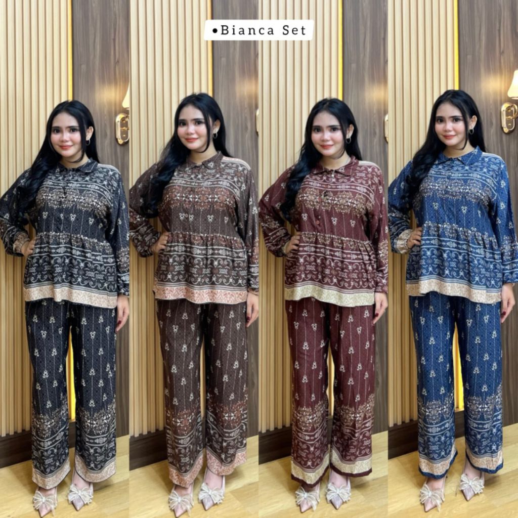 ONESET ARABELA/BIANCA SET/SETELAN RAYON PREMIUM/ONESET BAJU TIDUR/SET PIYAMA ETNIK/ONESET ETNIK PANJ