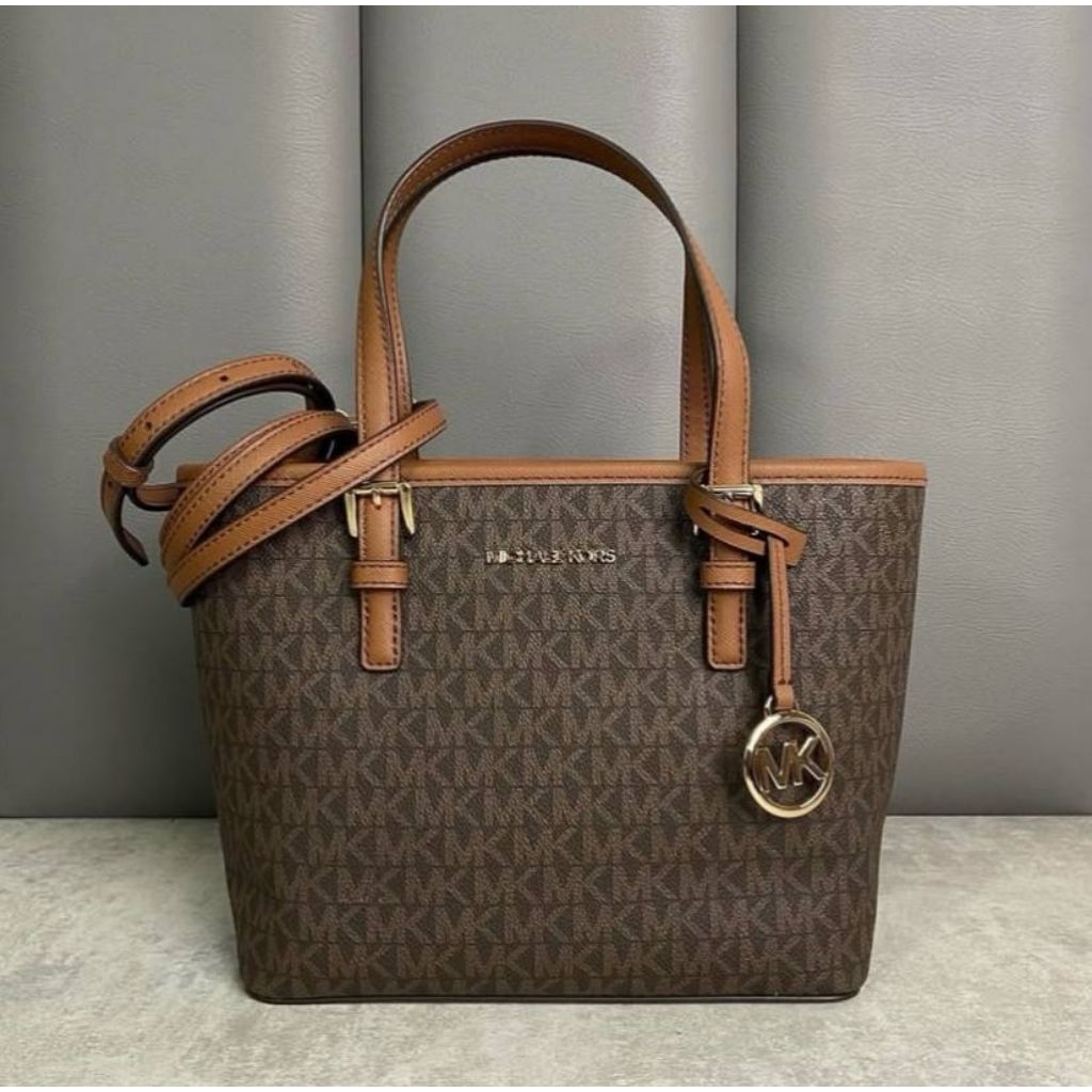Tas Wanita MK ORIGINAL USA Jet Set Travel XS Carryall Tote Zip AUTHENTIC OFFICIAL STORE