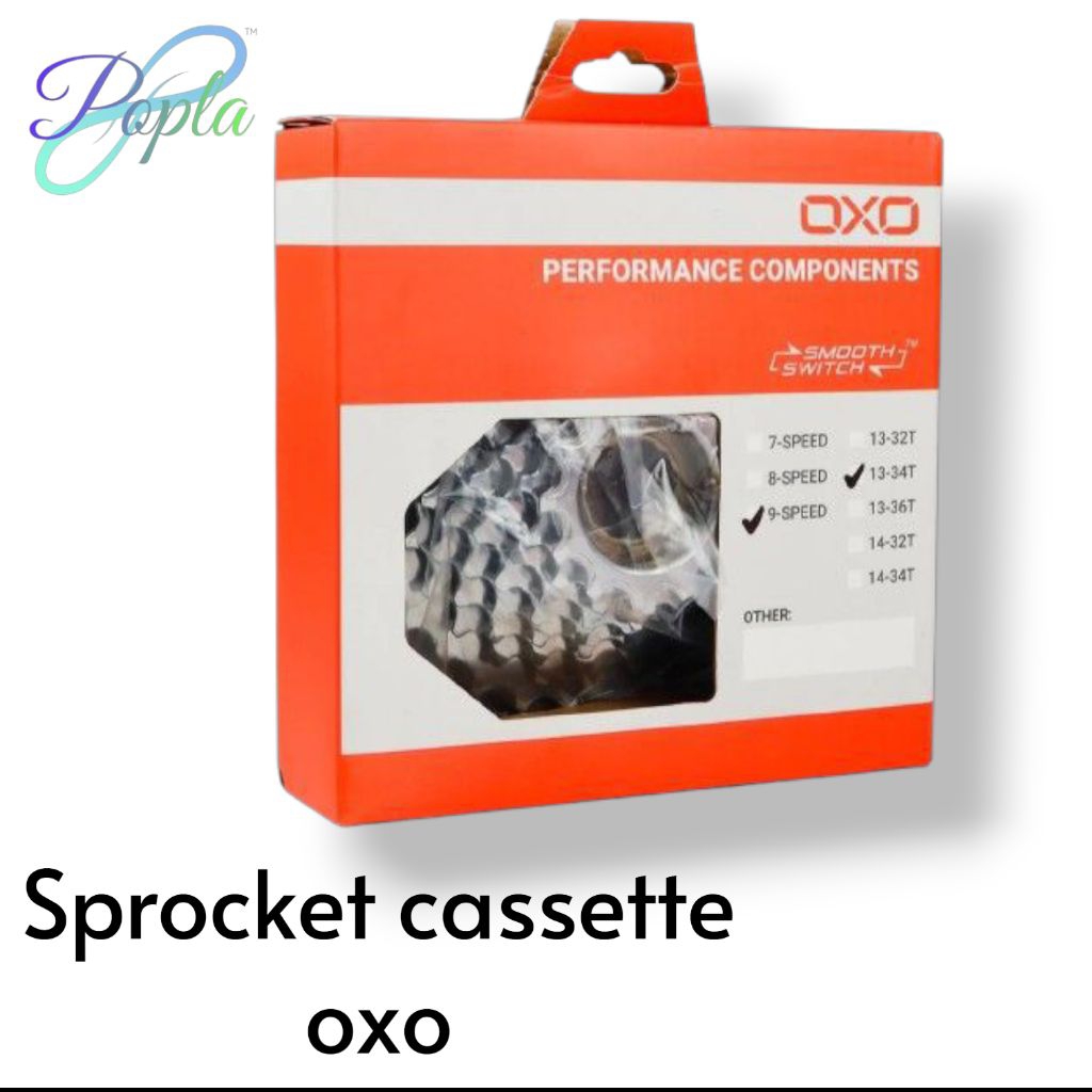 sprocket 10 speed 13-36T gear belakang drat ulir sepeda oxo universal mtb federal fixie