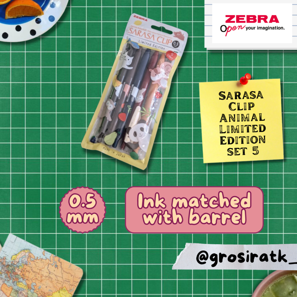 Sarasa Clip 0.5mm Animal Limited Edition
