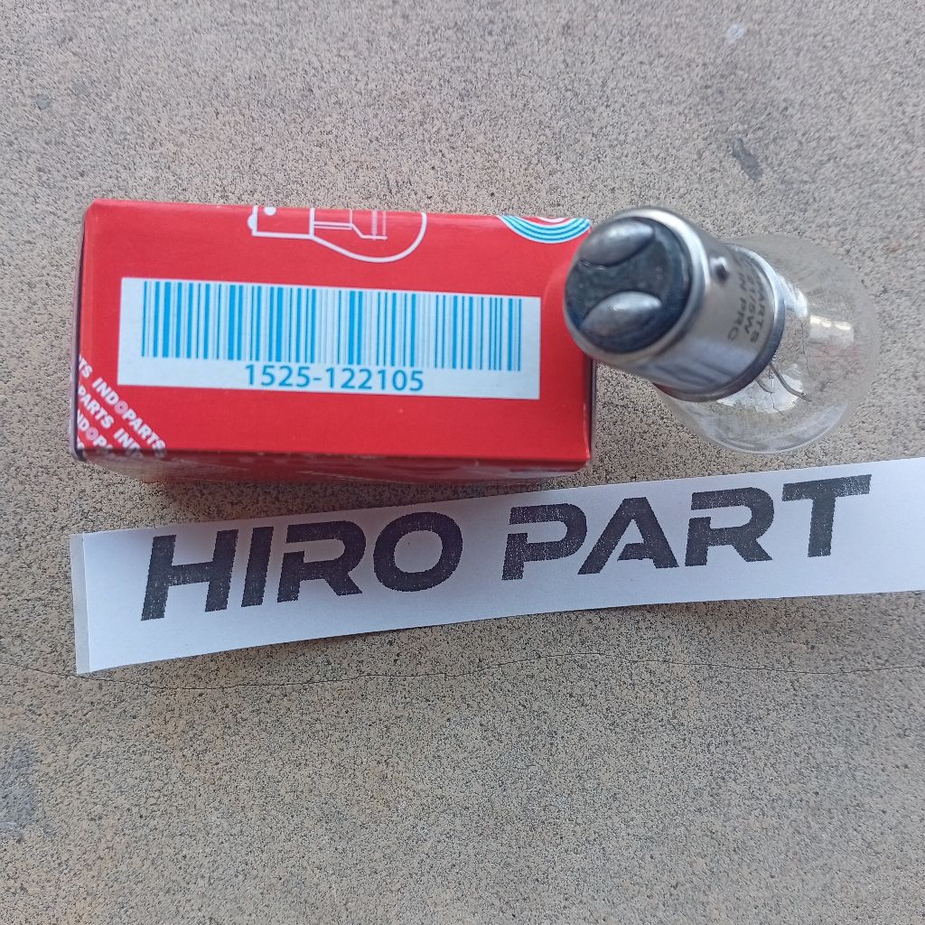 Original Bohlam Indoparts 1525-122105 12V 21/5W Stop Lamp K2 Lampu Belakang / Stop Lamp 12V 21/5W Ka