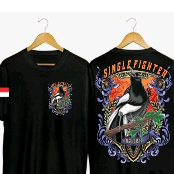 KAOS SINGLE FIGHTER BURUNG KACER SABLON DTF