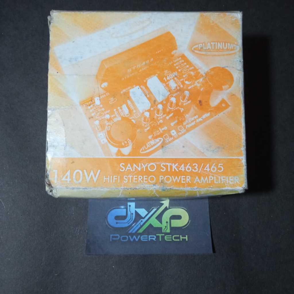 Power Amplifier Hifi Stereo 140W SANYO STK463-465 by PLATINUM