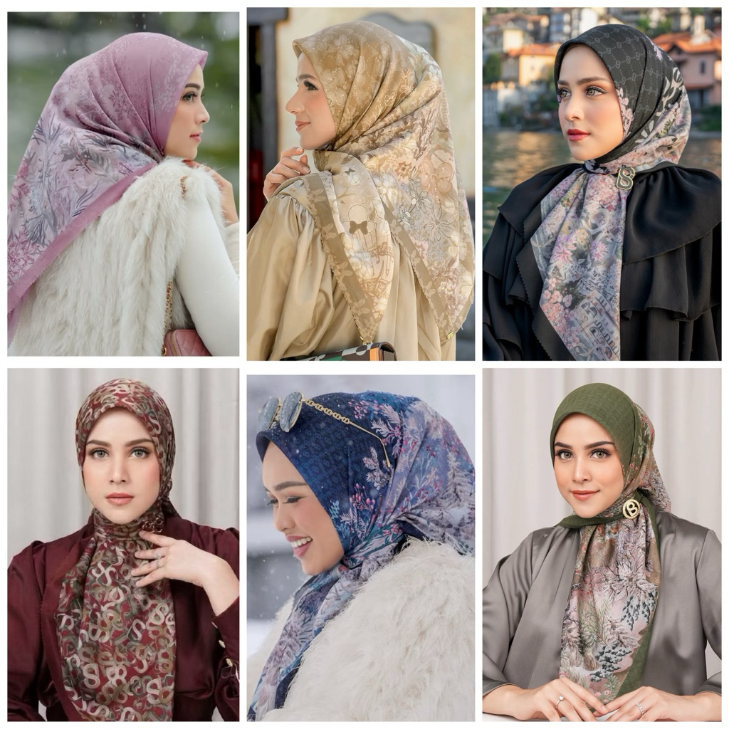 NEW RARE FULLSET buttonscarves the dream park TDP holiday samla monogram scrumble deepblue black but